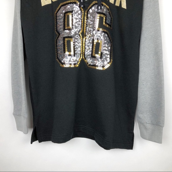 👍SOLD👍VS PINK SEQUIN BLING CAMPUS TUNIC PULLOVER - Picture 7 of 8